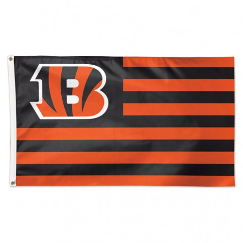 Cincinnati Bengals Flag 3x5 Deluxe Americana Design