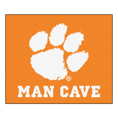 Clemson University - Clemson Tigers Man Cave Tailgater Tiger Paw Primary Logo Orange