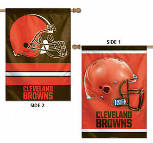 Cleveland Browns Banner 28x40 Vertical Premium 2 Sided