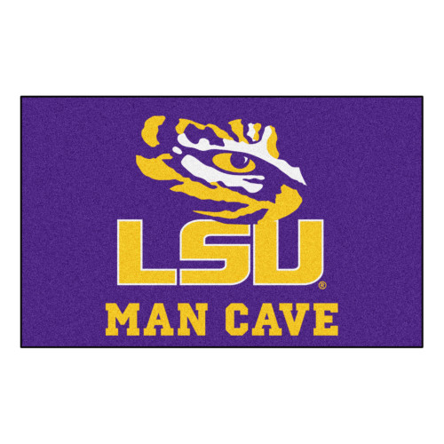 Louisiana State University - LSU Tigers Man Cave UltiMat LSU Tiger Eye Secondary Logo Purple