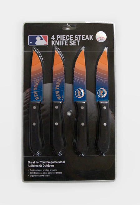 New York Mets Knife Set - Steak - 4 Pack