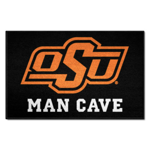 Oklahoma State University - Oklahoma State Cowboys Man Cave Starter OSU Primary Logo Black