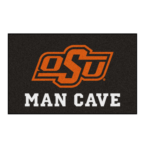 Oklahoma State University - Oklahoma State Cowboys Man Cave UltiMat OSU Primary Logo Black