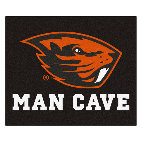 Oregon State University - Oregon State Beavers Man Cave Tailgater Beaver Primary Logo Black