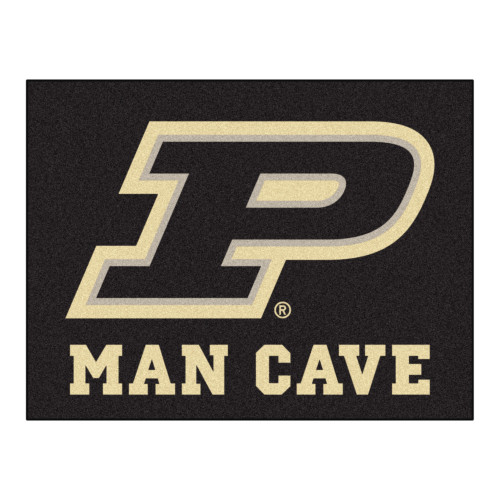 Purdue University - Purdue Boilermakers Man Cave All-Star P Primary Logo Black