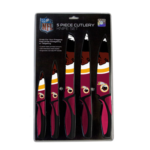 Washington Redskins Knife Set - Kitchen - 5 Pack