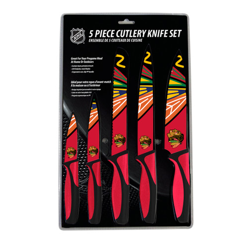 Chicago Blackhawks Knife Set - Kitchen - 5 Pack