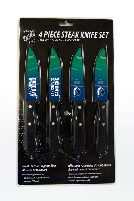 Vancouver Canucks Knife Set - Steak - 4 Pack