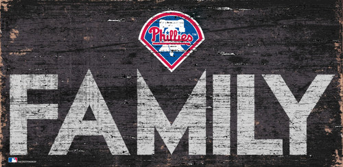 Philadelphia Phillies Sign Wood 12x6 Family Design