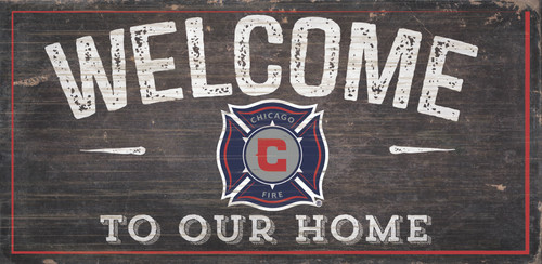 Chicago Fire Sign Wood 6x12 Welcome To Our Home Design