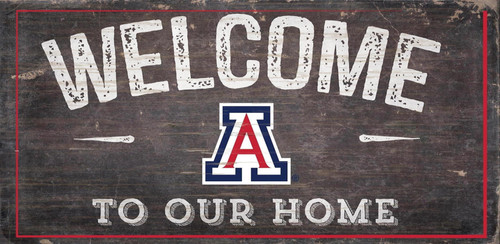 Arizona Wildcats Sign Wood 6x12 Welcome To Our Home Design