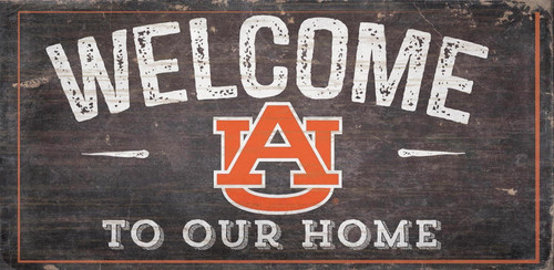 Auburn Tigers Sign Wood 6x12 Welcome To Our Home Design