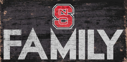 North Carolina State Wolfpack Sign Wood 12x6 Family Design