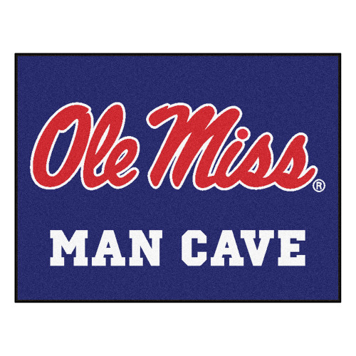 University of Mississippi - Ole Miss Rebels Man Cave All-Star "Ole Miss" Script Logo Navy