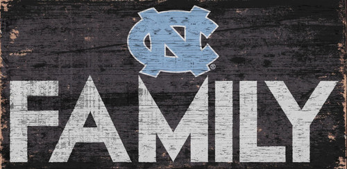 North Carolina Tar Heels Sign Wood 12x6 Family Design