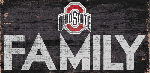 Ohio State Buckeyes Sign Wood 12x6 Family Design