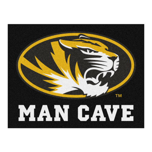 University of Missouri - Missouri Tigers Man Cave All-Star Tiger Head Primary Logo Black