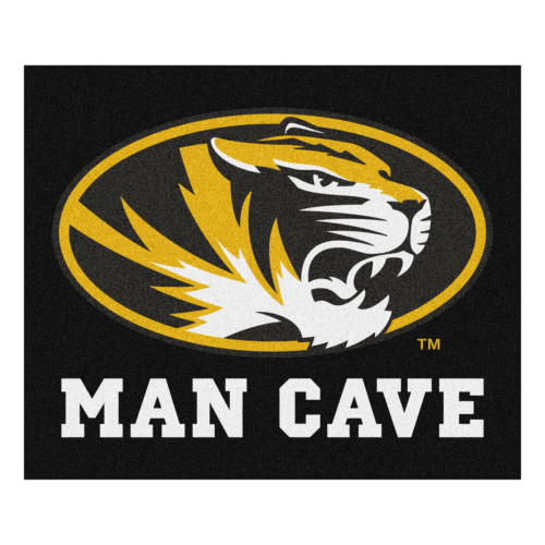 University of Missouri - Missouri Tigers Man Cave Tailgater Tiger Head Primary Logo Black