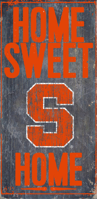 Syracuse Orange Wood Sign - Home Sweet Home 6x12
