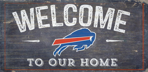 Buffalo Bills Sign Wood 6x12 Welcome To Our Home Design