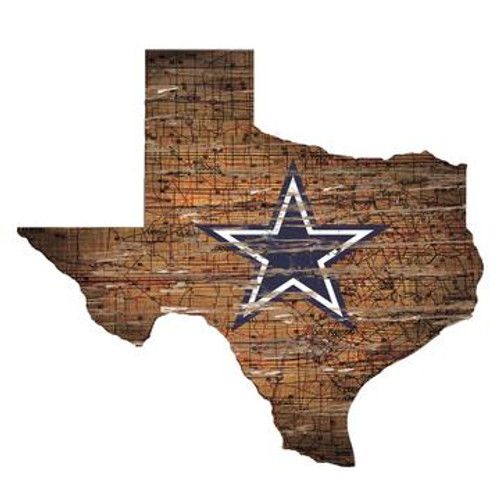 Dallas Cowboys Wood Sign - State Wall Art