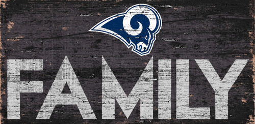Los Angeles Rams Sign Wood 12x6 Family Design