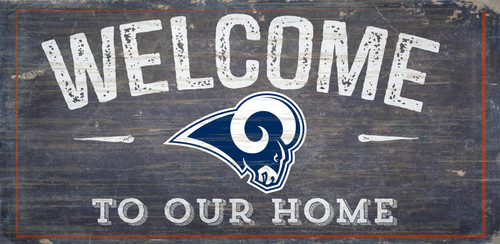 Los Angeles Rams Sign Wood 6x12 Welcome To Our Home Design