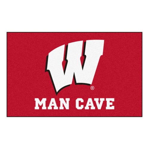 University of Wisconsin - Wisconsin Badgers Man Cave UltiMat W Primary Logo Red