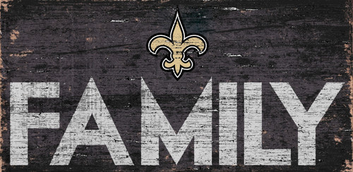 New Orleans Saints Sign Wood 12x6 Family Design