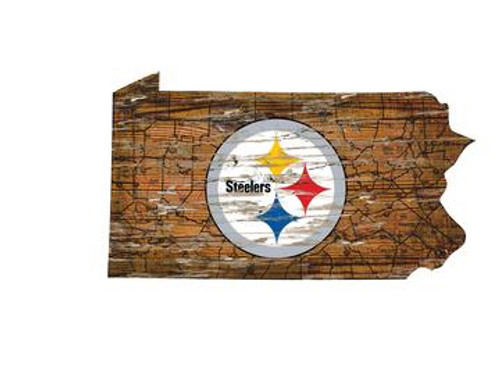 Pittsburgh Steelers Wood Sign - State Wall Art