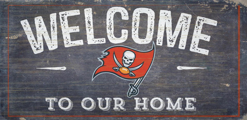 Tampa Bay Buccaneers Sign Wood 6x12 Welcome To Our Home Design