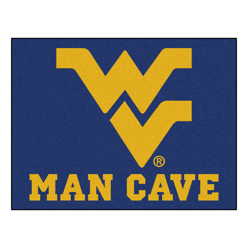 West Virginia University - West Virginia Mountaineers Man Cave All-Star Flying WV Primary Logo Navy