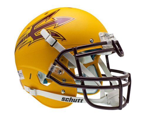 Arizona State Sun Devils Schutt Authentic XP Full Size Helmet - Gold Alternate Helmet 1