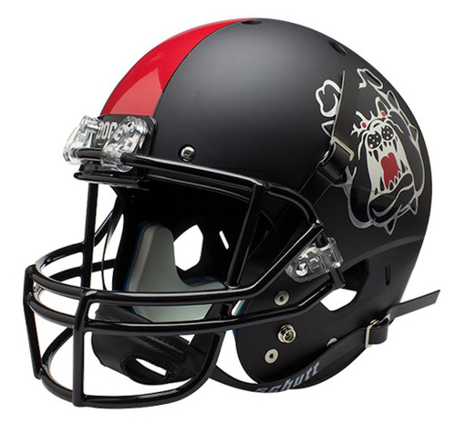 Fresno State Bulldogs Schutt XP Full Size Replica Helmet - Black Alternative 3