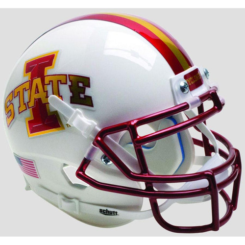 Iowa State Cyclones Helmet Schutt Authentic Full Size XP Red Chrome Guard