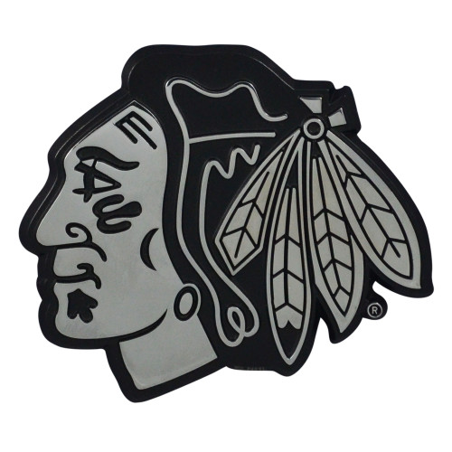NHL - Chicago Blackhawks Chrome Emblem 2.7"x3.2"