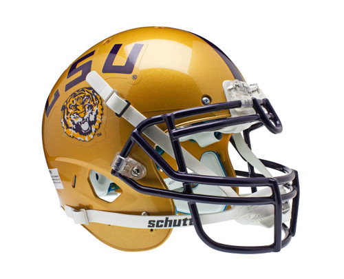 LSU Tigers Schutt Authentic XP Full Size Helmet - Gold Alternative #1