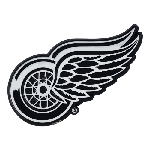 NHL - Detroit Red Wings Chrome Emblem 2.3"x3.2"