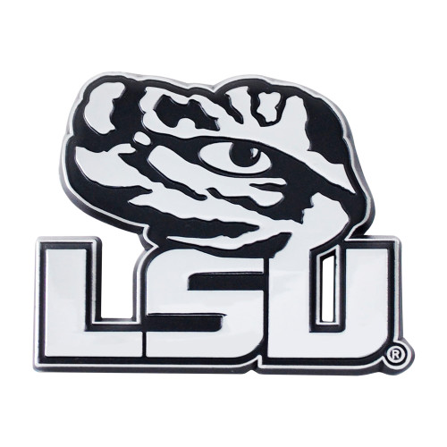 Louisiana State University - LSU Tigers Chrome Emblem LSU Tiger Eye Secondary Logo Chrome