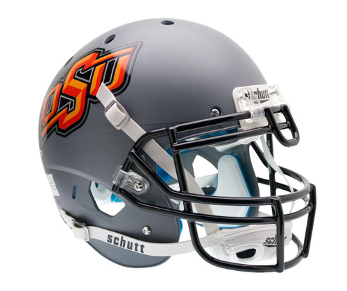 Oklahoma State Cowboys Schutt XP Full Size Replica Helmet - Carbon Fiber Matte Gray Alternative #6
