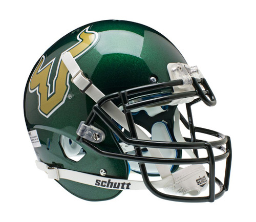 South Florida Bulls Schutt Authentic XP Full Size Helmet - Green Alternate Helmet #1