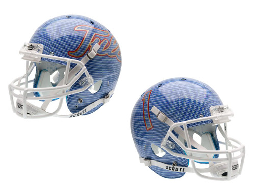 Tulsa Golden Hurricane Schutt XP Full Size Replica Helmet - Alternate Helmet #1, Carbon Fiber