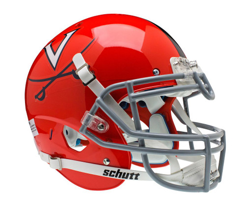 Virginia Cavaliers Schutt XP Authentic Full Size Helmet - Gray Alternate 2