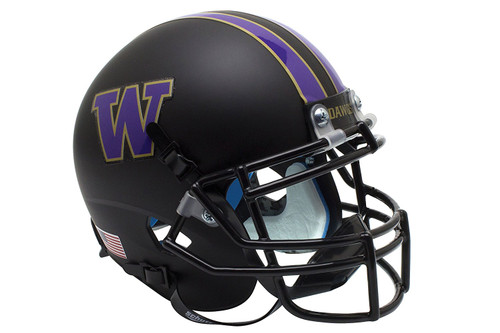 Washington Huskies Helmet Schutt XP Replica Full Size Matte Black
