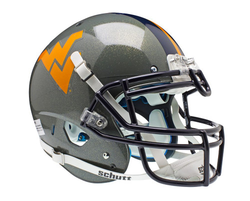West Virginia Mountaineers Schutt XP Authentic Full Size Helmet - Alternate Helmet #1