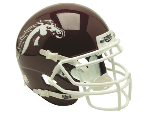 Western Michigan Broncos Helmet - Schutt XP Replica Full Size - Alt 2 - Brown