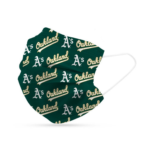 Oakland Athletics Face Mask Disposable 6 Pack