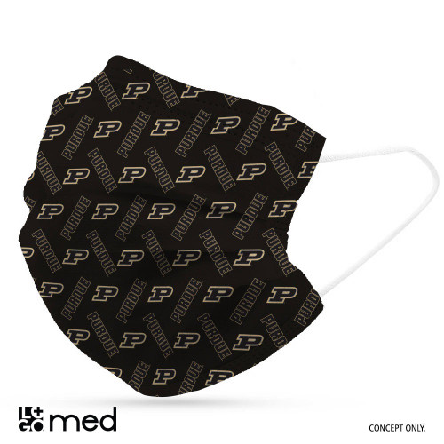 Purdue Boilermakers Face Mask Disposable 6 Pack