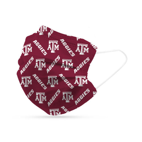 Texas A&M Aggies Face Mask Disposable 6 Pack