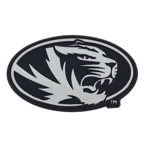 University of Missouri - Missouri Tigers Chrome Emblem Tiger Head Primary Logo Chrome